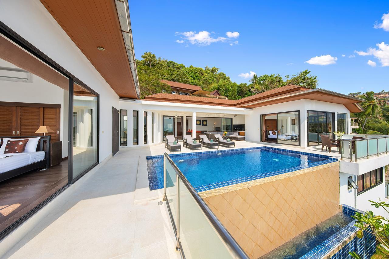Sunny Banks - Modern Sea View 4 Bed Pool Villa Maret Exterior foto