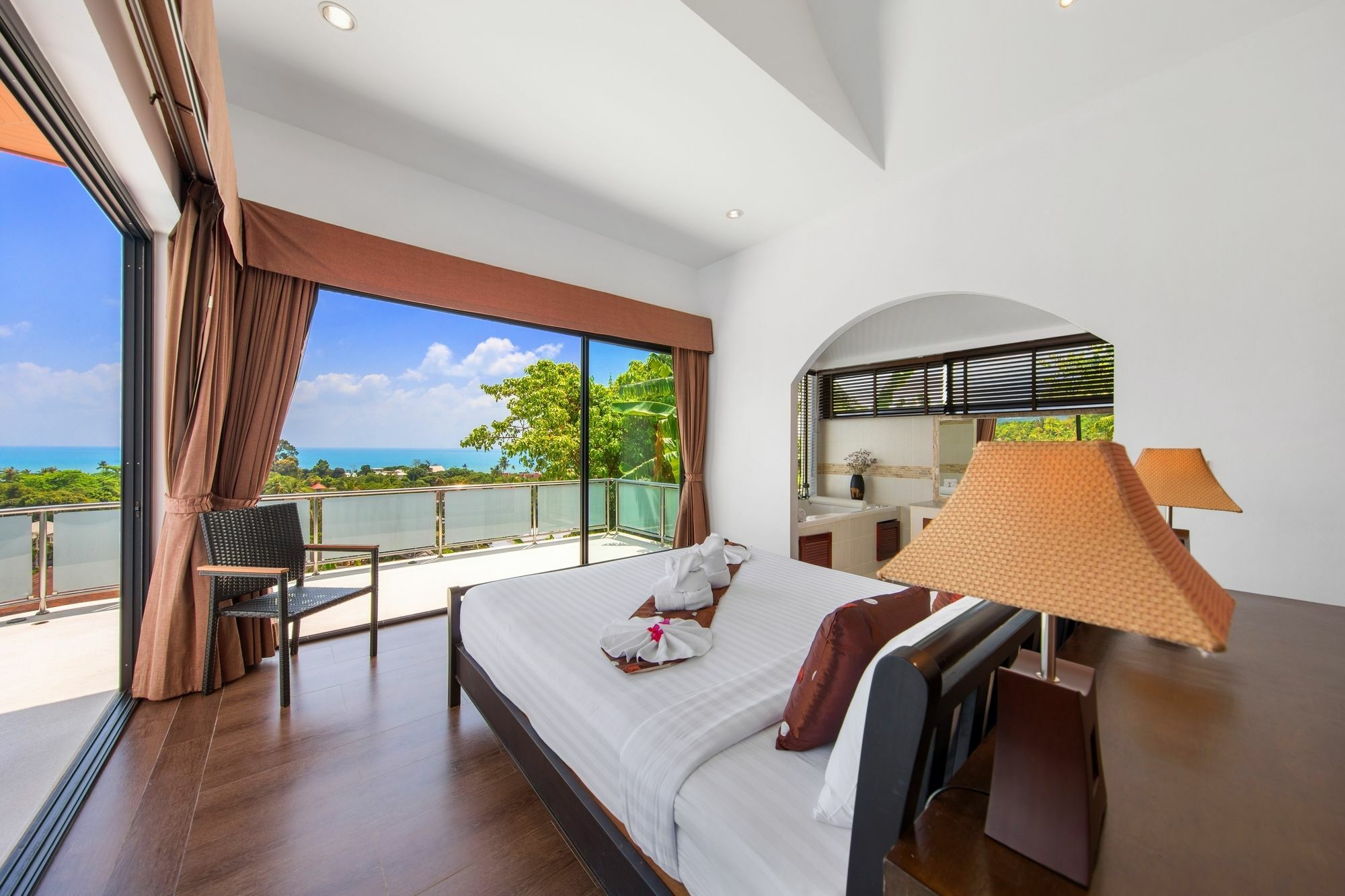 Sunny Banks - Modern Sea View 4 Bed Pool Villa Maret Exterior foto