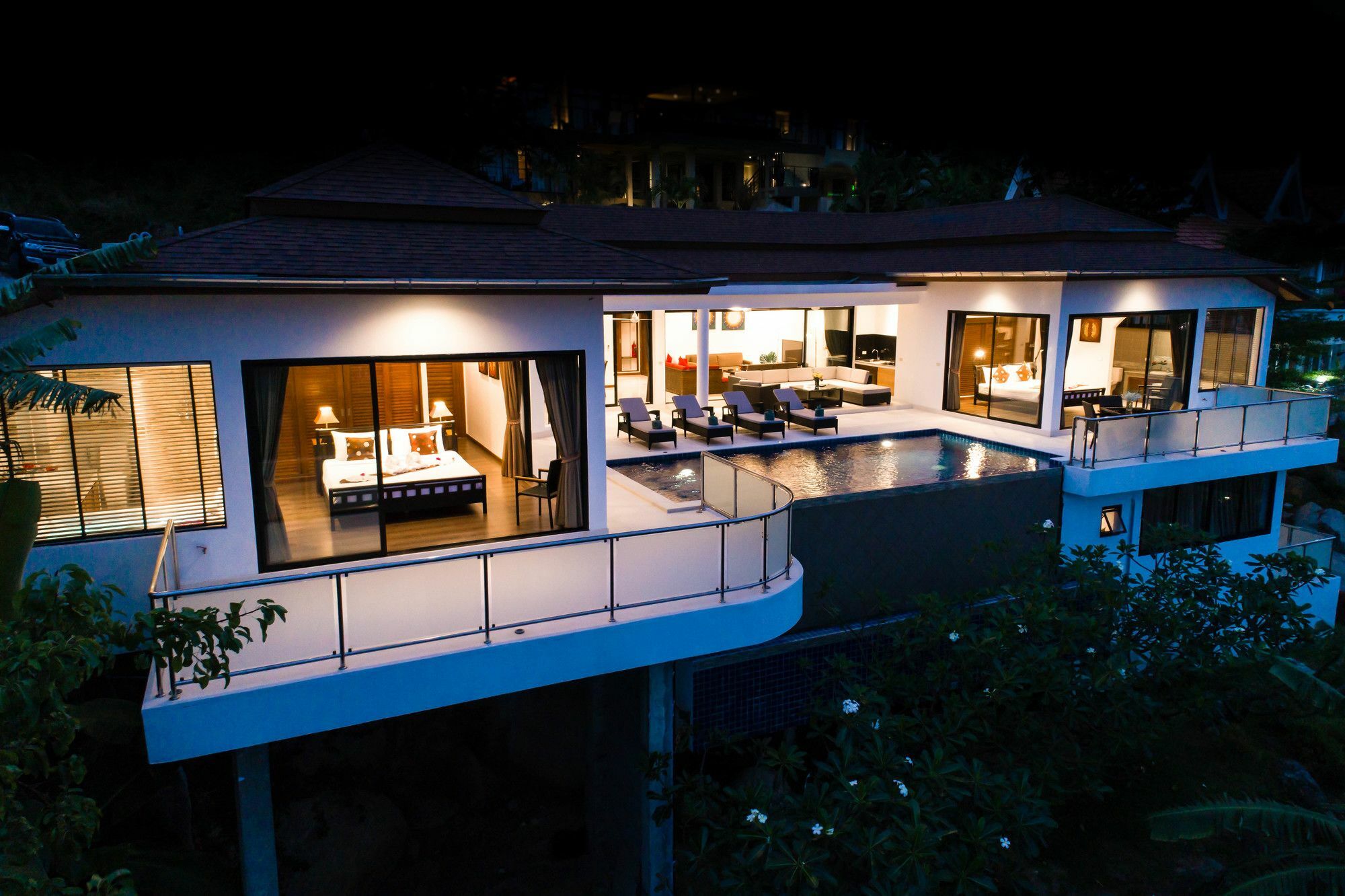 Sunny Banks - Modern Sea View 4 Bed Pool Villa Maret Exterior foto