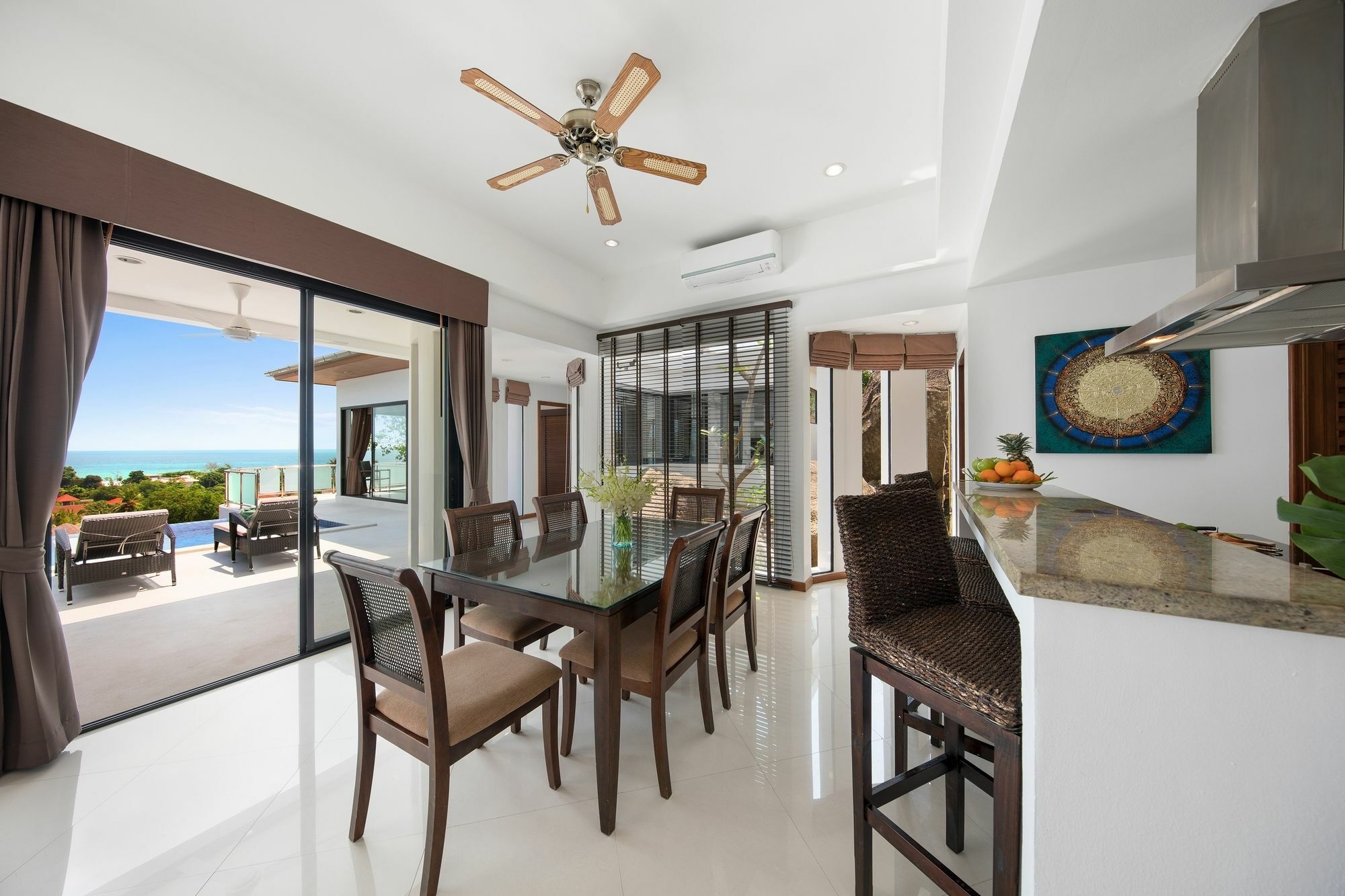 Sunny Banks - Modern Sea View 4 Bed Pool Villa Maret Exterior foto